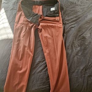 Men's Express slim fit maroon slacks size 34×34 new without the tag.